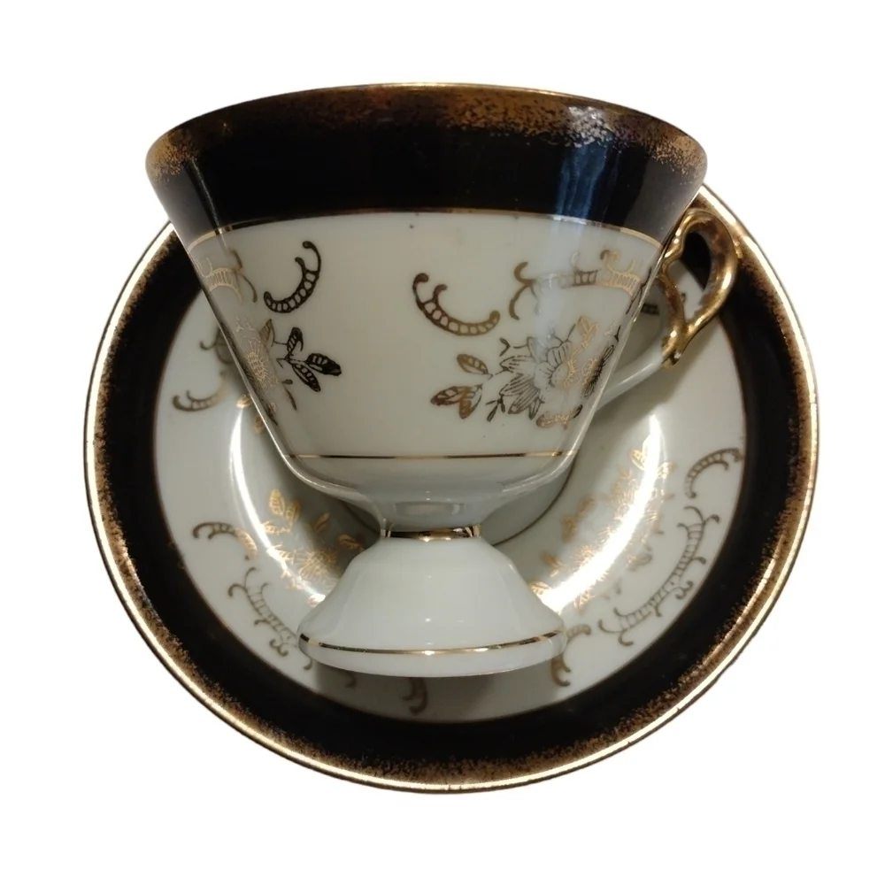 VINTAGE Porcelain Tea Cup & Saucer Made In Japan